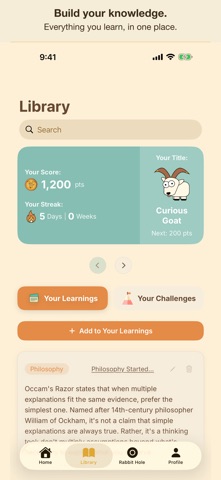 Curious Goat: Daily Learning Screenshot 7 of 8