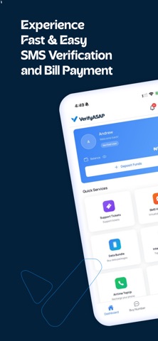 VerifyAsap: SMS & Bill Payment Screenshot 1 of 5