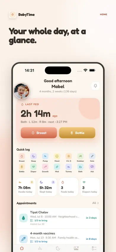 BabyTime Babylogue screenshot 1