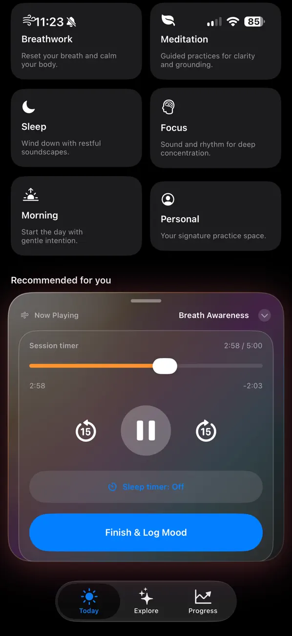 Screenshot #3 pour your meditation