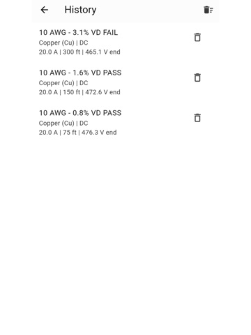 Solar Voltage Drop iPad screenshot