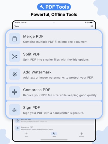 DocKit: PDF Scanner & Toolkit iPad screenshot