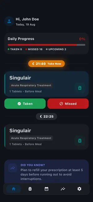 DoseMate - Never miss a dose screenshot 1