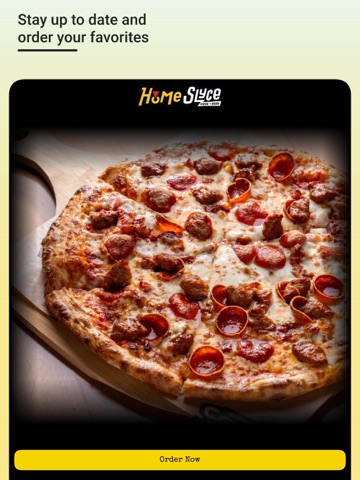 HomeSlyce Pizza iPad screenshot