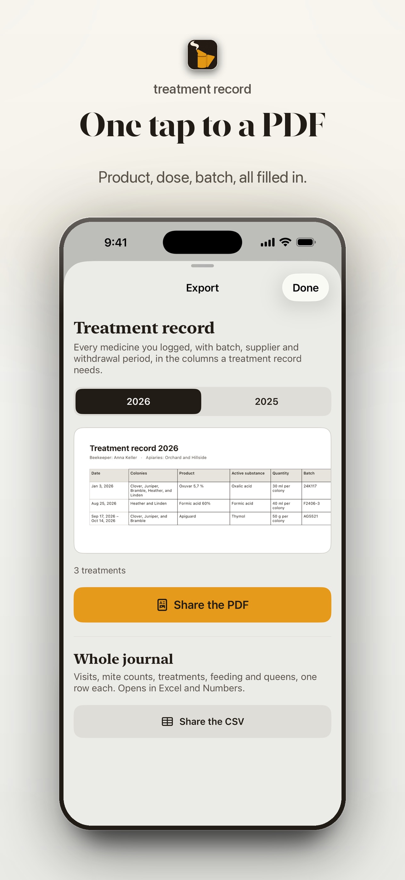 Screenshot 4 of Smokebook: Beekeeping Hive Log