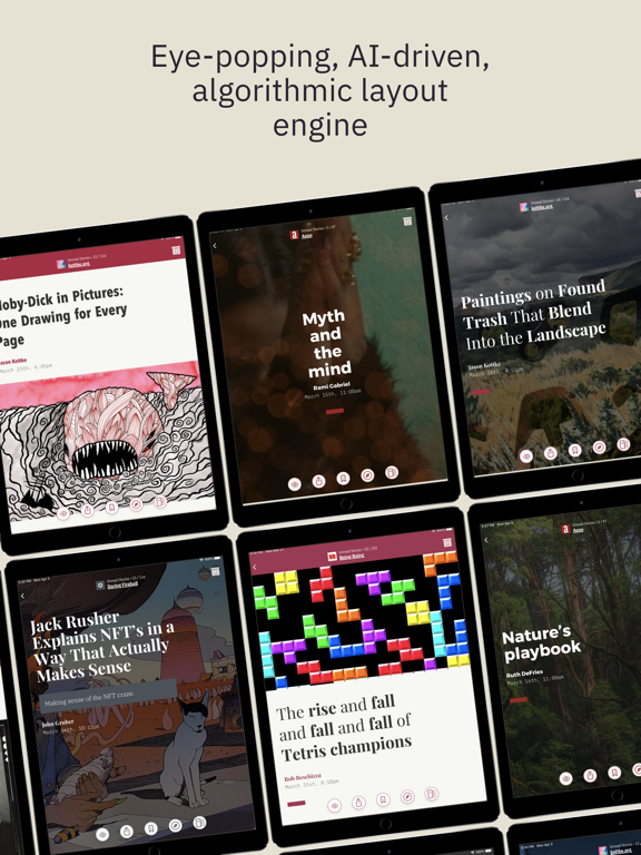 Reams iPad screenshot 2 - News app