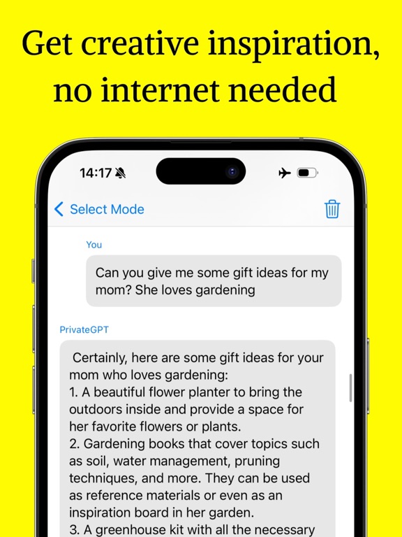 PocketGPT: Private AI iPad screenshot 3 - Productivity app