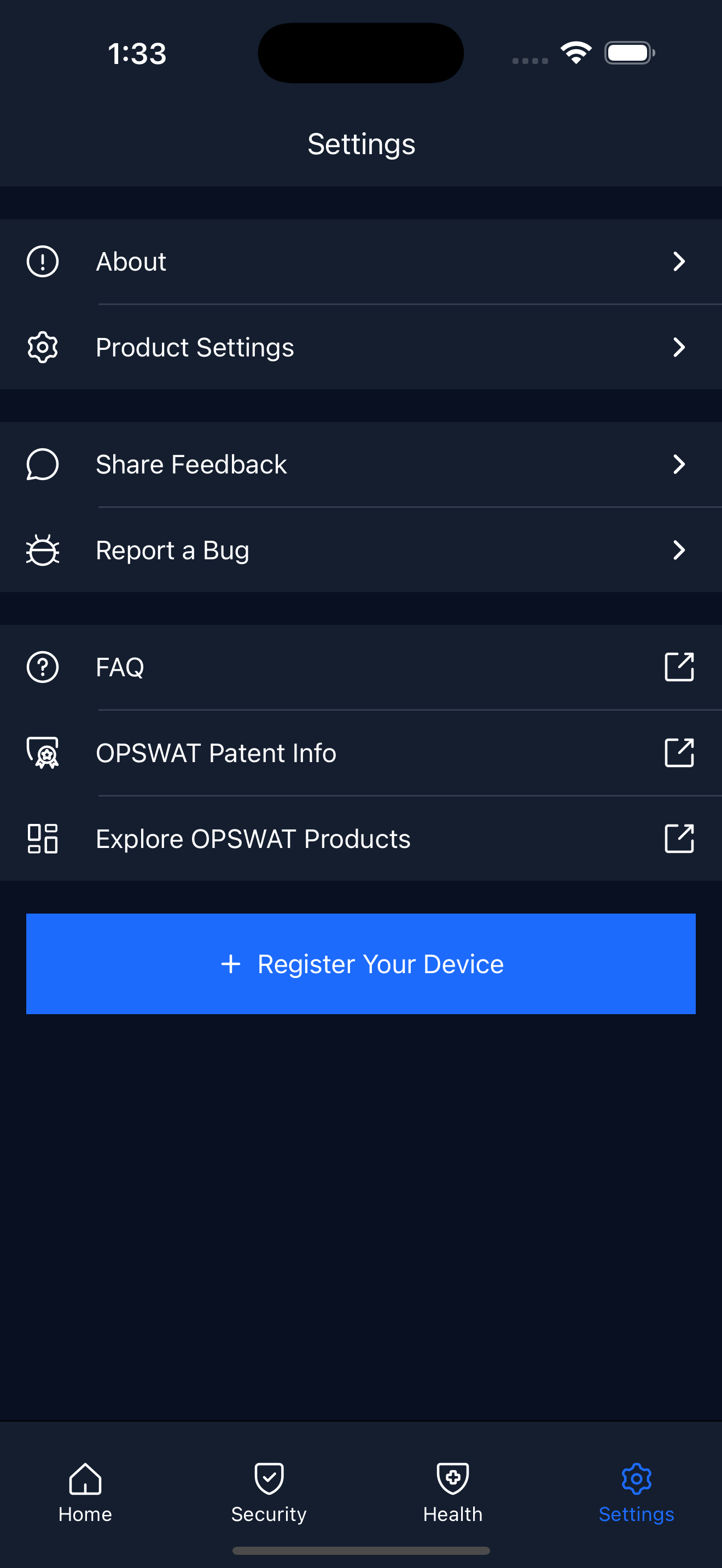OPSWAT Mobile App