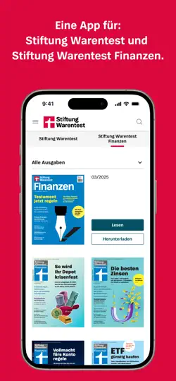 Screenshot von Stiftung Warentest auf dem iPhone 2