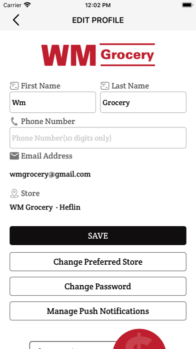 WM Grocery Screenshot