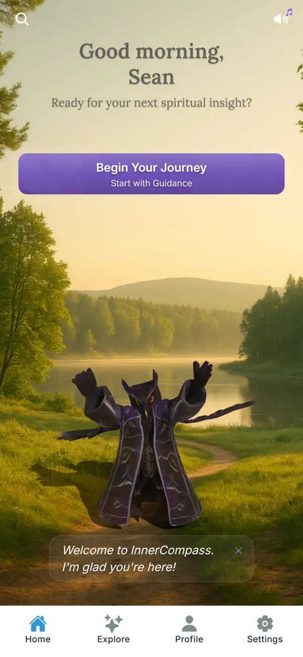 Screenshot #1 pour InnerCompass: Spiritual AI