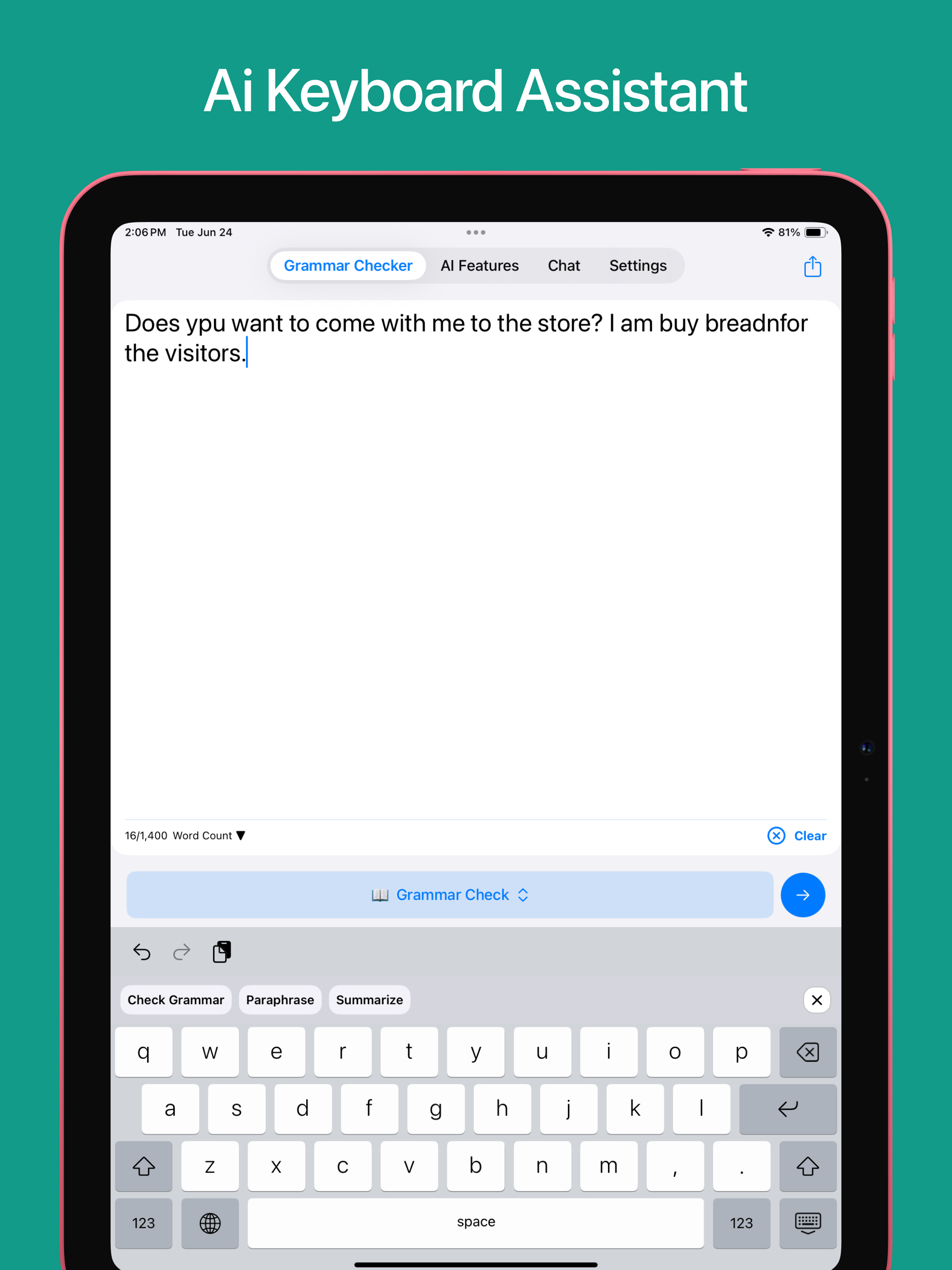 Grammar AI Checker & Corrector