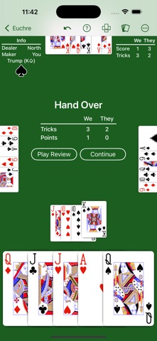 Euchre - Expert AI iPhone screenshot