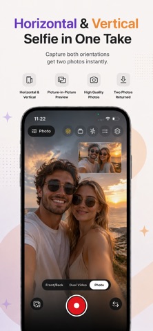 Dual Camera・Front Back iPhone screenshot