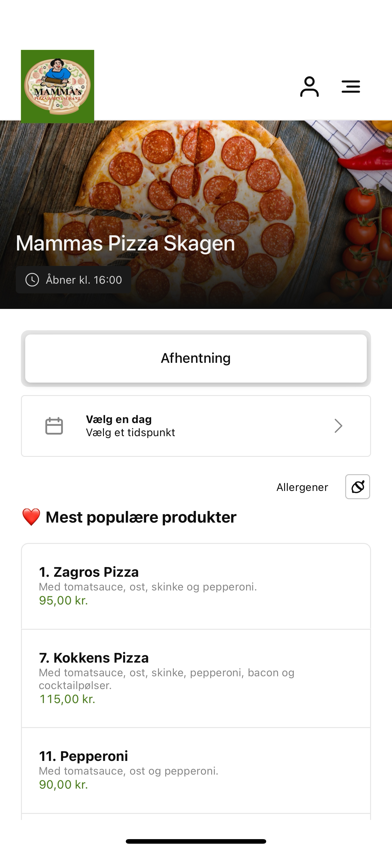 Mammas Pizza Skagen DK