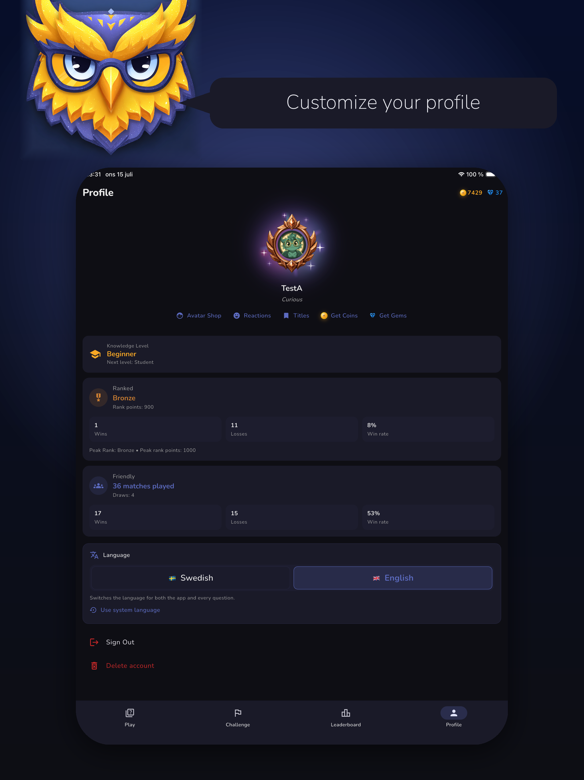 Skarp: Quiz & Trivia screenshot 14