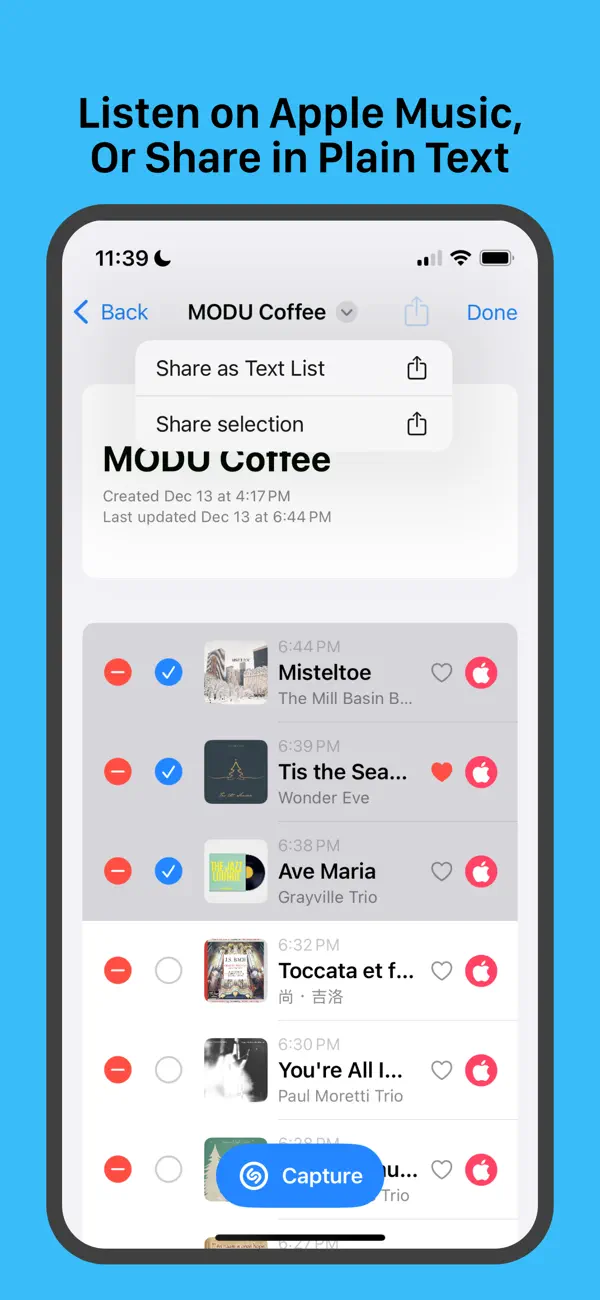 Screenshot #2 pour TrackTrack - Gather Playlists
