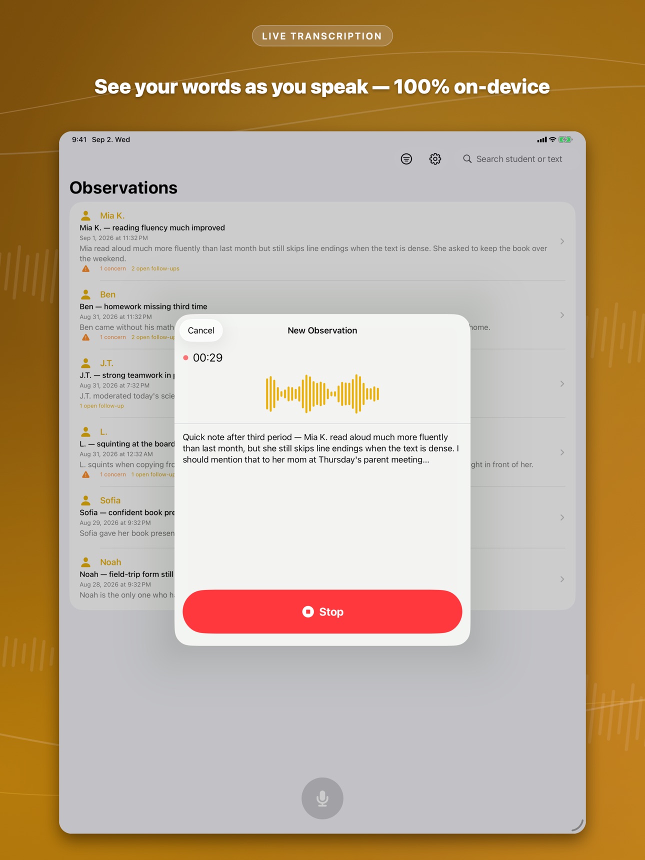 Screenshot 6 of TechFit Teacher Notes Pro