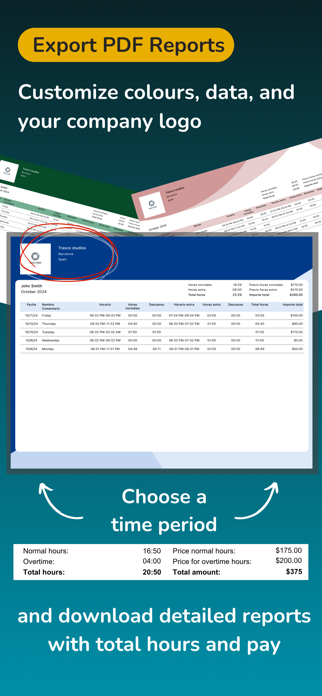 Work Hours Tracker & Paycheck Screenshot 4 of 8