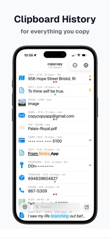 copycopy: Copy & Paste History iPhone screenshot