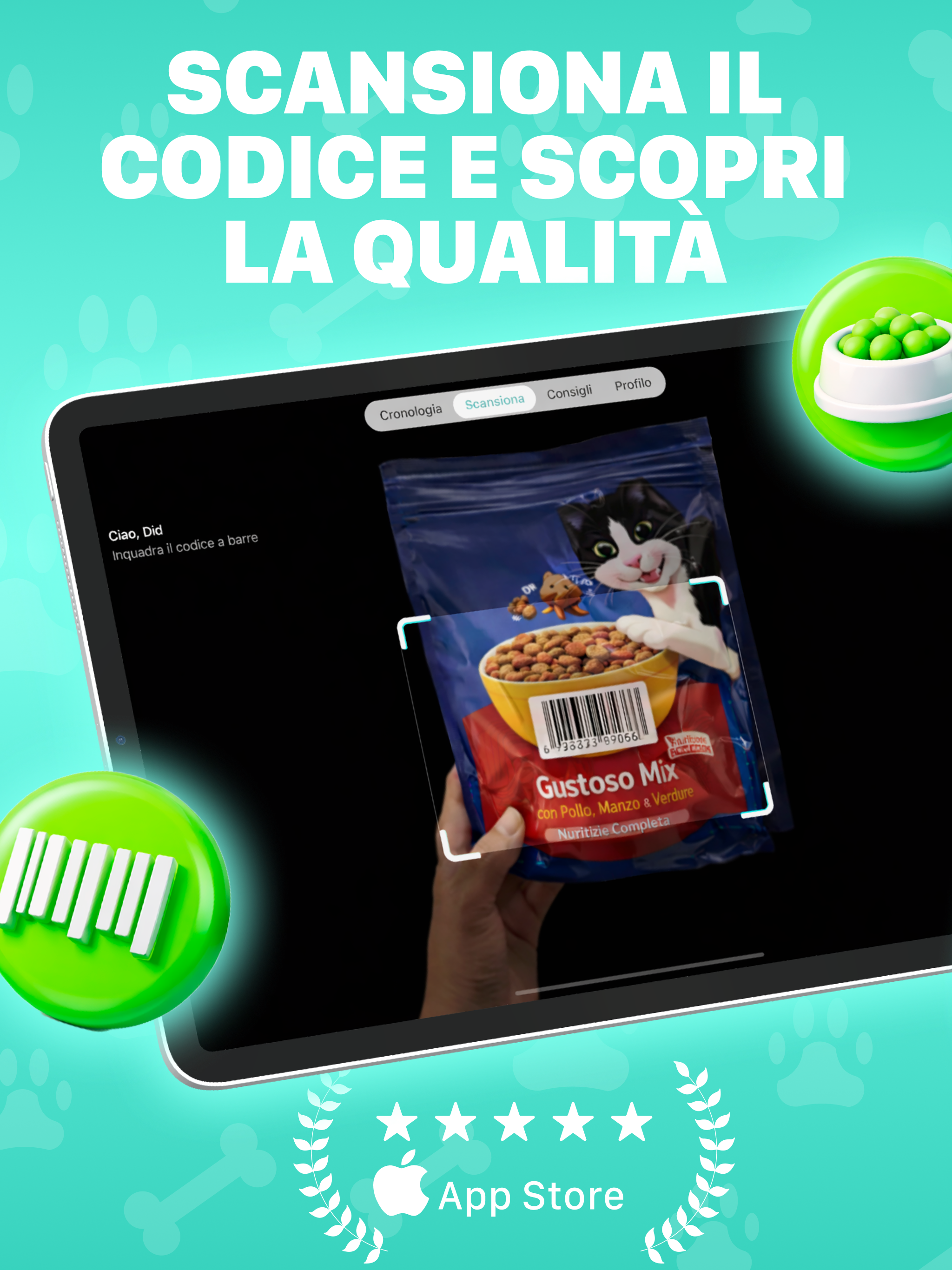 Zampa: Analisi Cibo Animali