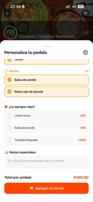 Pappi Foods iPhone screenshot 3