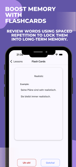 Memo: Learn German Words Screenshot 2 of 6