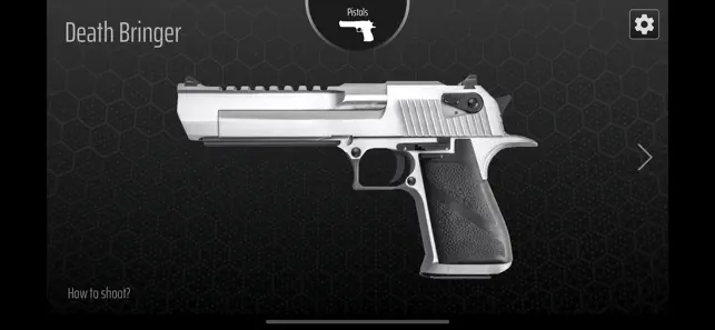Gun Simulator - 振って撃つ iPhone screenshot 1