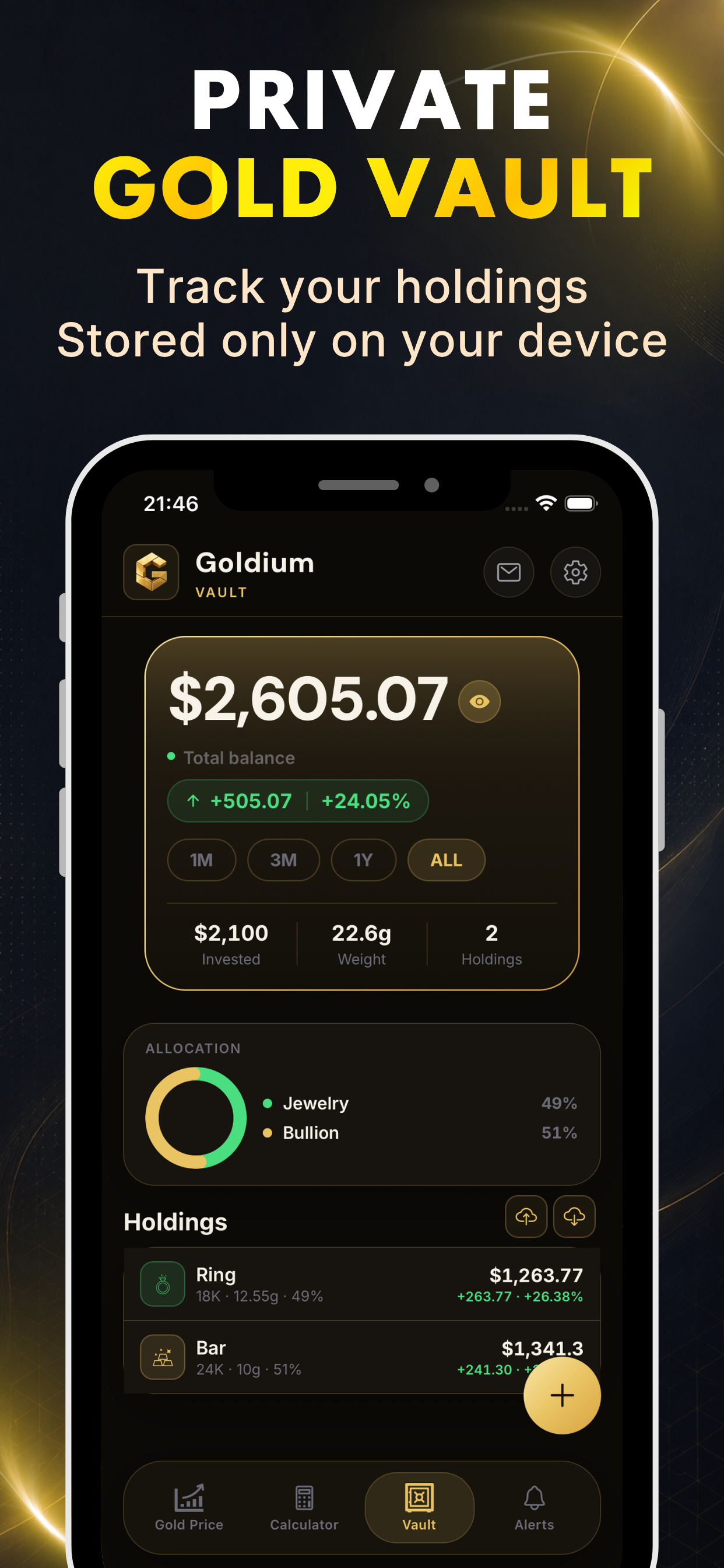 Goldium: Live Gold Price screenshot 3