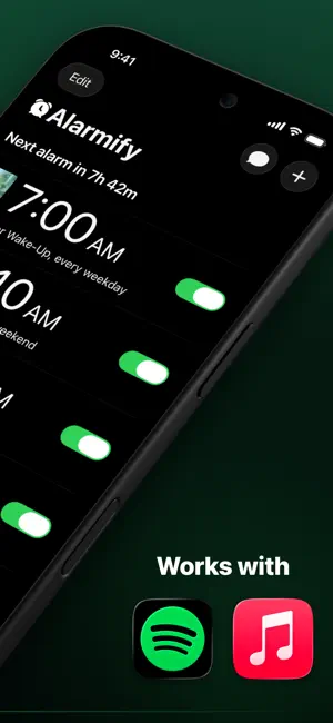Music Alarm Clock for Spotify screenshot 2