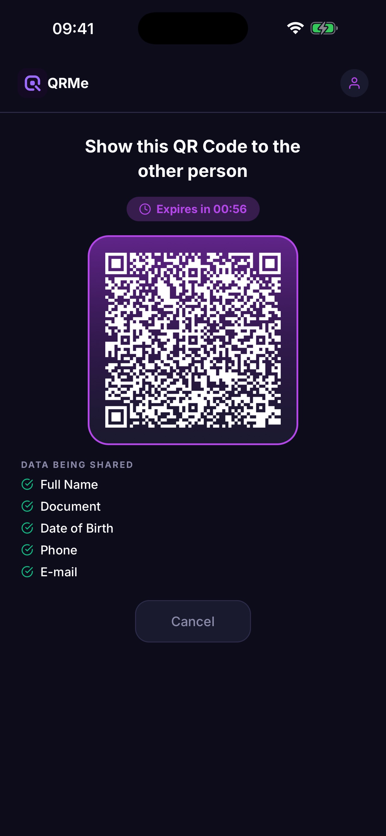 Screenshot 4 of QRMe - Secure Identity Vault