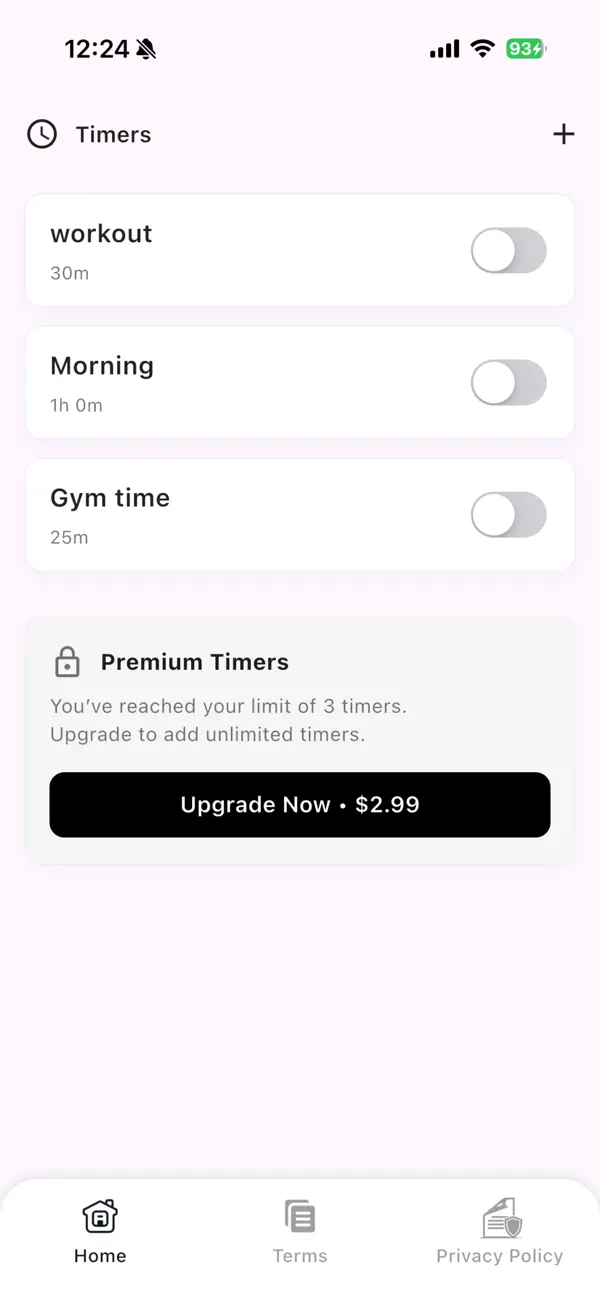 #1. Plain Timer (iOS) Ved: Burak Aytekin