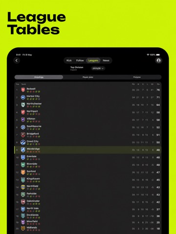 Kickoff LIVE iPad screenshot