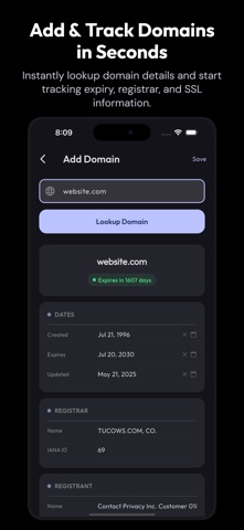 Domain Tracker Pro screenshot