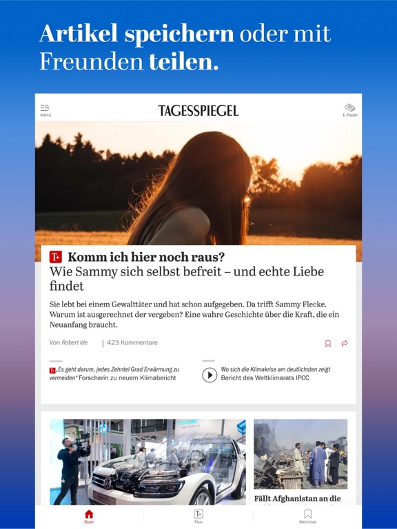 Tagesspiegel - Nachrichten iPad app afbeelding 7