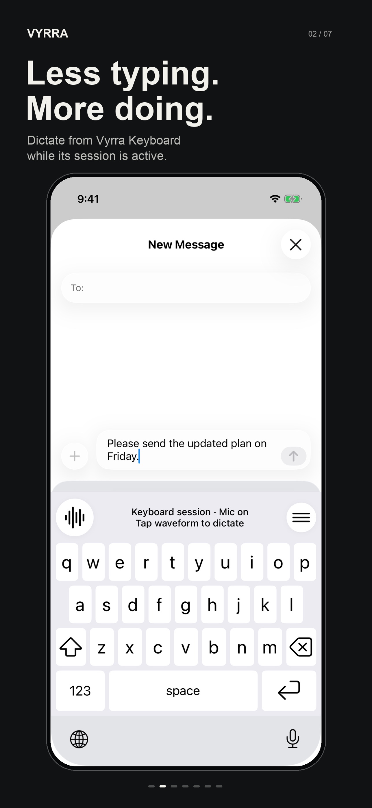 Screenshot 2 of Vyrra: AI Voice to Text