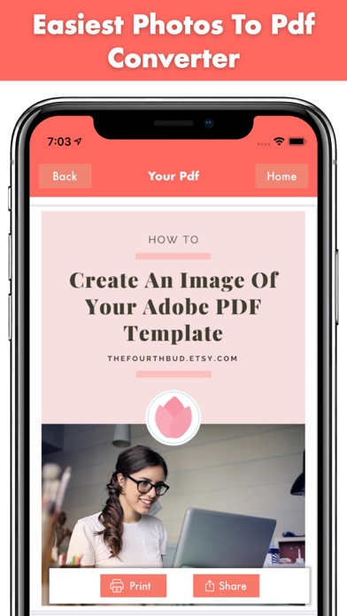 Photo to PDF converter - maker Screenshot