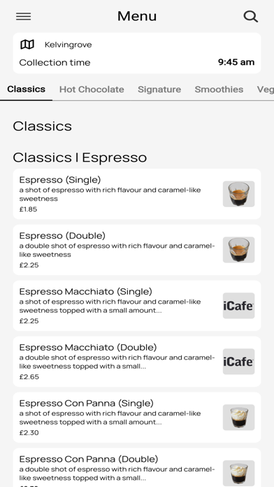 iCafe UK Screenshot