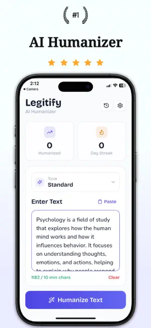AI Humanizer: Legitify screenshot 1