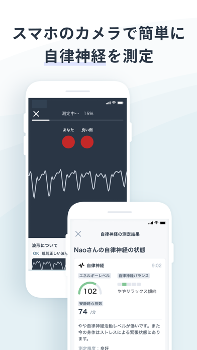 Habitone（ハビトーン）ストレス・自律神経測定アプリのスクリーンショット - 2