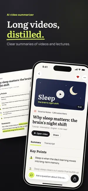 Summrize: AI Video Summarizer screenshot 1