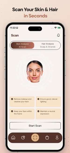 Vellaya AI: Skin & Hair Scan screenshot 3