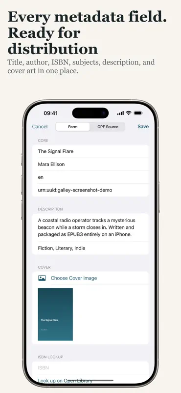 Galley: EPUB Editor & Maker screenshot 3 of 6
