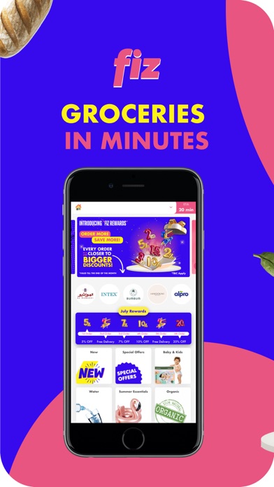 Fiz - Groceries in minutes Screenshot