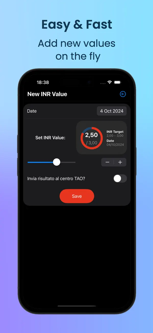 Screenshot #3 pour INR Tracker & Dosage
