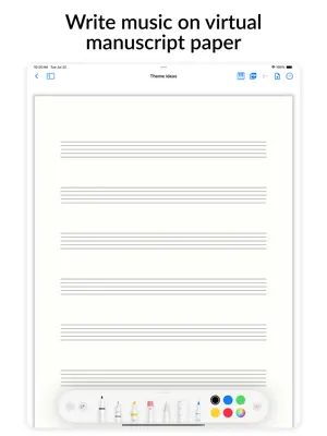 StaffPaper - music notebook screenshot 1