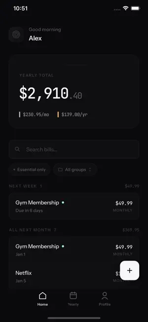 Bill View - Bill Tracker screenshot 3