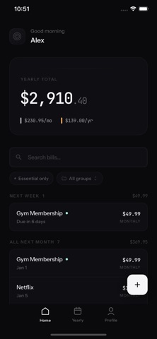 Bill View - Bill Tracker Screenshot 3 of 6
