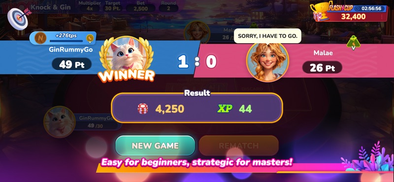 Gin Rummy Go: Card Game Online screenshot 3