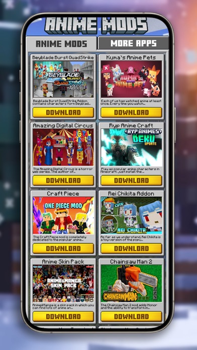 Anime Addons for Minecraft PE Screenshot